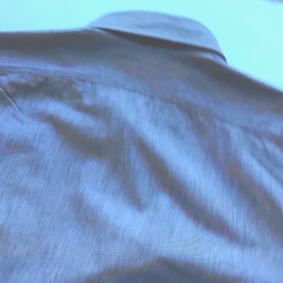 ETON slim solid gray spread collar cotton shirt Sz L 41 made in Romania 🇷🇴 - Picture 8 of 11